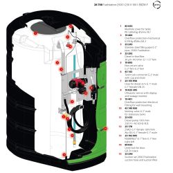Cuve de stockage fioul Fuelstation - 2500 L, 230 V - 100 L/min, compteur mécanique