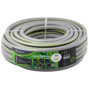 Tuyau d'arrosage GEKA Plus WS400  1" vert/gris PVC, long. 25 m