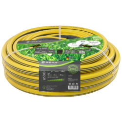 Tuyau d'arrosage GEKA Plus WS500  3/4" jaune/gris PVC, long. 25 m