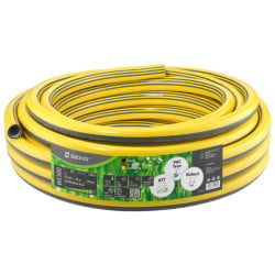 Tuyau d'arrosage GEKA Plus WS500  1" jaune/gris PVC, long. 25 m