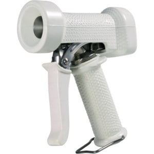 Pistolet de nettoyage professionnel GEKA, filetage femelle G1/2, acier inoxydable blanc