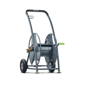 Dévidoir pour tuyau GEKA Plus P80 en acier, diam. tuyau 1" mâle
