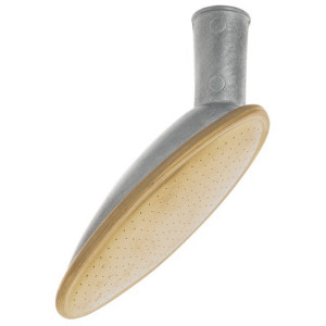 Pomme d'arrosoir cuillère GEKA métal léger, trous 0,5 mm et platine 95 mm