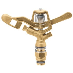 Arroseur rotatif GEKA V35 en laiton, portée 16 m, filetage mâle G3/4