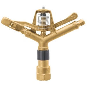 Arroseur rotatif GEKA V70 en laiton, portée 20,5 m, filetage femelle G1