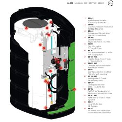 Cuve de stockage fioul Fuelstation - 1500 L, 230 V - 60 L/min, compteur mécanique