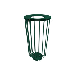 Corbeille Lofoten Vigipirate 100 litres Procity - Sans sac - Ø 495 x hauteur 855 mm - Vert mousse
