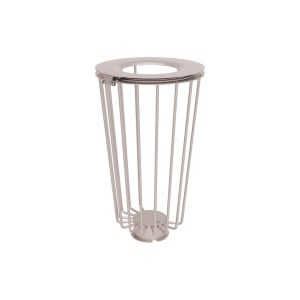 Corbeille Lofoten Vigipirate 100 litres Procity - Sans sac - Ø 495 x hauteur 855 mm - Gris soie