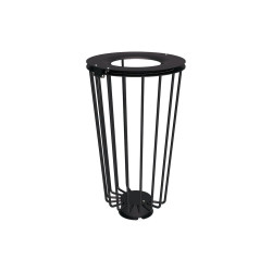 Corbeille Lofoten Vigipirate 100 litres Procity - Sans sac - Ø 495 x hauteur 855 mm - Noir foncé