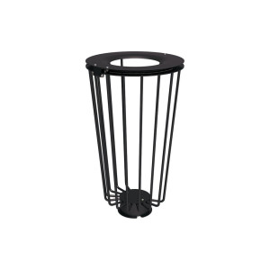 Corbeille Lofoten Vigipirate 100 litres Procity - Sans sac - Ø 495 x hauteur 855 mm - Noir foncé