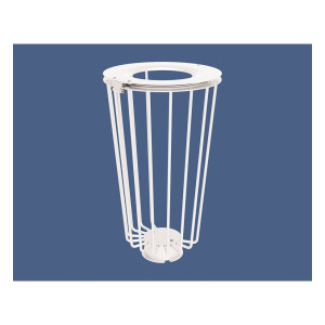 Corbeille Lofoten Vigipirate 100 litres Procity - Sans sac - Ø 495 x hauteur 855 mm - Blanc pur