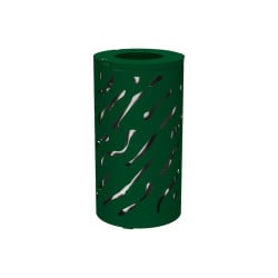 Corbeille standard Venise 80 litres Procity - Ø 450 x hauteur 845 mm - Avec seau galva - Vert mousse