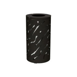 Corbeille standard Venise 80 litres Procity - Ø 450 x hauteur 845 mm - Avec seau galva - Noir foncé