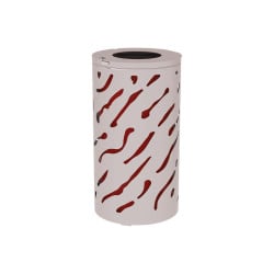 Corbeille standard Venise 80 litres Procity - Ø 450 x hauteur 845 mm - Avec seau peint/galva - Gris soie
