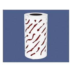 Corbeille standard Venise 80 litres Procity - Ø 450 x hauteur 845 mm - Avec seau peint/galva - Blanc pur