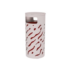 Corbeille standard Venise 80 litres Procity - Ø 450 x hauteur 845 mm - Sans seau - Gris soie