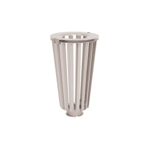 Corbeille Lofoten acier 80 litres Procity - Sans seau - Gris soie
