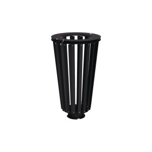 Corbeille Lofoten acier 80 litres Procity - Sans seau - Noir foncé