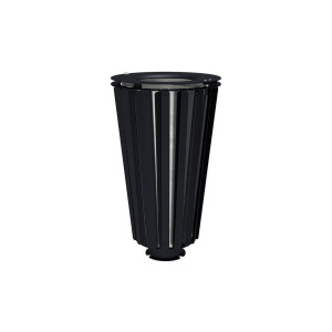 Corbeille Lofoten acier 80 litres Procity - Avec seau galva - Noir foncé