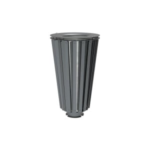Corbeille Lofoten acier 80 litres Procity - Avec seau galva - Gris Procity