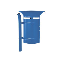 Corbeille Vanoise 40 litres Procity - Avec seau tôle électrozinguée - Bleu gentiane