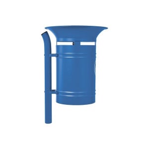 Corbeille Vanoise 40 litres Procity - Avec seau tôle électrozinguée - Bleu gentiane