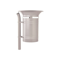 Corbeille Vanoise 40 litres Procity - Avec seau tôle électrozinguée - Gris soie