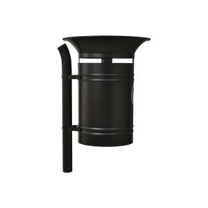 Corbeille Vanoise 40 litres Procity - Avec seau tôle électrozinguée - Noir foncé