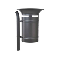 Corbeille Vanoise 40 litres Procity - Avec seau tôle électrozinguée - Gris Procity