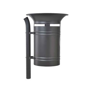 Corbeille Vanoise 40 litres Procity - Avec seau tôle électrozinguée - Gris Procity