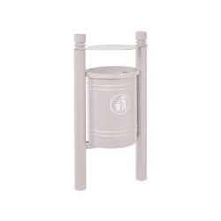 Corbeille Saintonge City 40 litres Procity - Avec seau tôle électrozinguée - Gris soie