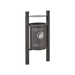 Corbeille Saintonge City 40 litres Procity - Avec seau tôle électrozinguée - Gris Procity