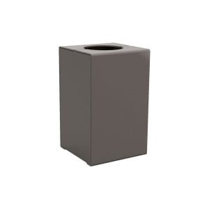 Corbeille KUB. acier 120 litres Procity - Sans couvercle - Haut. 750 mm - Gris Procity