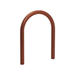 Appui vélos trombone Procity - Ø 60 mm - Sans signalétique Peint/galva - Scellement direct - Aspect Corten