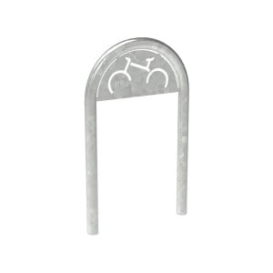 Appui vélos trombone Procity - Ø 60 mm - Avec signalétique - Galva - Scellement direct