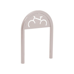 Appui vélos trombone Procity - Ø 60 mm - Avec signalétique - Peint/galva - Scellement direct - Gris soie