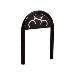 Appui vélos trombone Procity - Ø 60 mm - Avec signalétique - Peint/galva - Scellement direct - Noir foncé