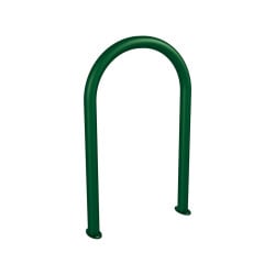 Appui vélos trombone Procity - Ø 60 mm - Sans signalétique - Peint/galva - Sur platines - Vert mousse