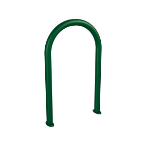 Appui vélos trombone Procity - Ø 60 mm - Sans signalétique - Peint/galva - Sur platines - Vert mousse