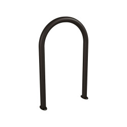 Appui vélos trombone Procity - Ø 60 mm - Sans signalétique - Peint/galva - Sur platines - Noir foncé