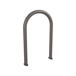 Appui vélos trombone Procity - Ø 60 mm - Sans signalétique - Peint/galva - Sur platines - Gris Procity