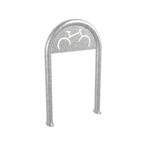 Appui vélos trombone Procity - Ø 60 mm - Avec signalétique - Galva - Sur platines