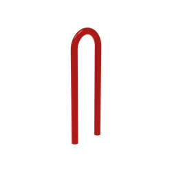 Appui vélos trombone Procity - Ø 50 mm - Peint/galva - Scellement direct - Rouge pourpre