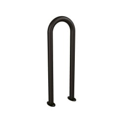 Appui vélos trombone Procity - Ø 50 mm - Peint/galva - Sur platines - Noir foncé