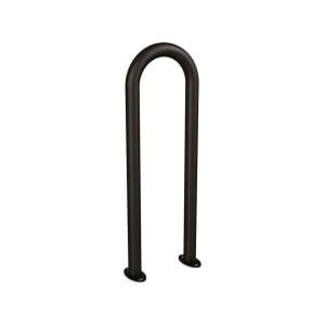 Appui vélos trombone Procity - Ø 50 mm - Peint/galva - Sur platines - Noir foncé