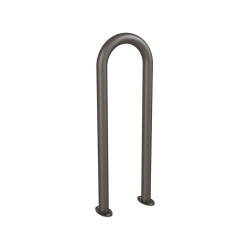 Appui vélos trombone Procity - Ø 50 mm - Peint/galva - Sur platines - Gris Procity