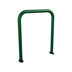 Arceau vélos simple Procity - Ø 50 mm - Peint/galva - Sur platines - Vert mousse