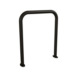 Arceau vélos simple Procity - Ø 50 mm - Peint/galva - Sur platines - Noir foncé