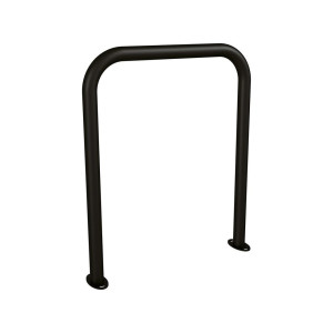 Arceau vélos simple Procity - Ø 50 mm - Peint/galva - Sur platines - Noir foncé