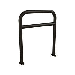 Arceau vélos renforcé Procity - Ø 50 mm - Peint/galva - Sur platines - Noir foncé